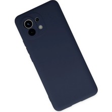 Paradise Sda  Xiaomi Mi 11 Kılıf Nano Içi Kadife Silikon - Lacivert 4523