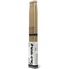 Esranın Dünyası Profesyonel 5A Amerikan Hickory Davul Çubukları, Oval Uç, 4'lü Paket