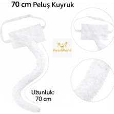Paradise Sda Beyaz Peluş Kuyruk Şekil Verilebilir 70 cm 4523