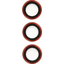 Uravas Store Galaxy S23 Metal Kamera Lens - Kırmızı