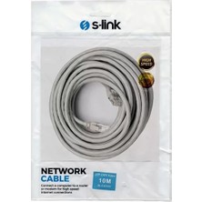 Uravas Store S-Link SL-CAT610 Gri̇ Cat6 10 Metre Kablo