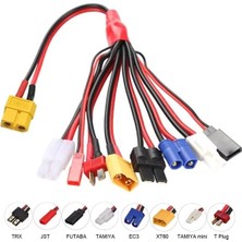 Uravas Store PM-24266 Htrc 8 In 1 Lipo Batarya Banana Şarj Kablo Seti