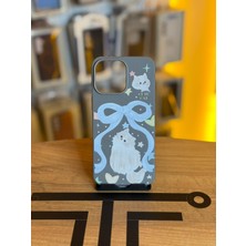 Avcı Teknoloji Market iPhone 15 Pro Max Uyumlu Özel Tasarım Sevimli Figürlü Deri Dokulu Telefon Kılıfı