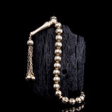 İskender Tesbih Karpuz Dilim Desenli Altın Tesbih