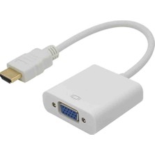 Zey Alfais 4547 HDMI To VGA Çevirici Dönüştürücü Adaptör Monitör Laptop Uydu Kablosu