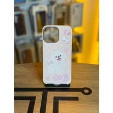Avcı Teknoloji Market iPhone 15 Pro Max Uyumlu Özel Tasarım Sevimli Figürlü Deri Dokulu Telefon Kılıfı