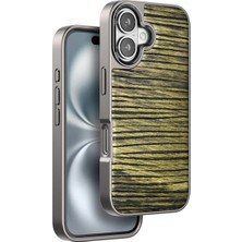 BSH Gülbay Mobilya Venco iPhone 16 Wave Kapak - Koyu Kahve