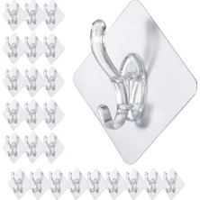 Esranın Dünyası 6 Adet Şeffaf Kendinden Yapışkanlı Askı - Çok Amaçlı