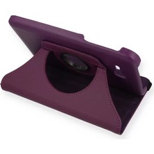 Uravas Store Galaxy T110 / T113 Tab 3 Lite 7 Kılıf 360 Tablet Deri Kılıf - Mürdüm