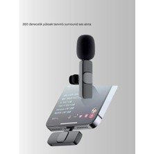 BSH Gülbay Mobilya Çift Mikrofonlu Kablosuz Kayıt Seti iPhone Uyumlu Mini Mikrofon