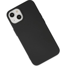 Paradise Sda  iPhone 15 Plus Kılıf Nano Içi Kadife Silikon - Siyah 4523