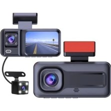 Esranın Dünyası Full Hd 1080P 3 Kameralı Araç Içi Güvenlik Kamerası