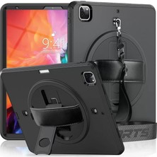 BSH Gülbay Mobilya Newface iPad Pro 12.9 (2021) Kılıf Strap-C Otterbox Tablet Kapak - Siyah