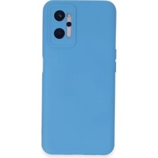 BSH Gülbay Mobilya Newface Realme 9i 4g Kılıf Nano Içi Kadife Silikon - Mavi
