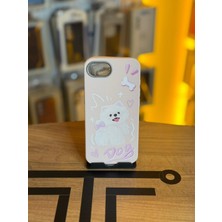 Avcı Teknoloji Market iPhone 16E Uyumlu Özel Tasarım Sevimli Figürlü Deri Dokulu Telefon Kılıfı