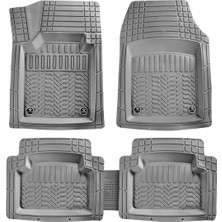 Mefsa Jeep Wrangler 4d Havuzlu Paspas Gri Kutulu