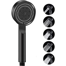 Esranın Dünyası Siyah Turbo Fan Lite El Duşu - 5 Fonksiyonlu, Su Tasarruflu
