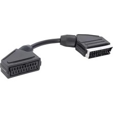 Uravas Store Scart Scart Erkek-Dişi Ara Kablo 20 cm Elektromer