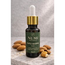 NUMI Naturals Tatlı Badem Yağı 20 ml %100 Saf Sweet Almond Oil Doğal Saç ve Cilt Bakım Yağı