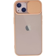 BSH Gülbay Mobilya Newface iPhone 13 Kılıf Palm Buzlu Kamera Sürgülü Silikon - Pembe
