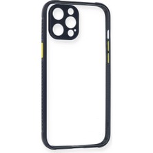 Uravas Store Iphone 12 Kılıf Miami Şeffaf Silikon - Lacivert