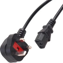 Uravas Store 3 x 0.75 mm Ingiliz Tip 1.5 Metre C7 Güç Kablosu PM-17891