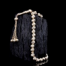 İskender Tesbih Kalem Işçilikli 14 Ayar Altın Tesbih