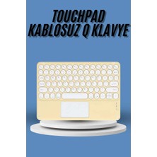 Uravas Store Touchpad Tüm Cihazlara Uyumlu Bluetooth Klavye Touchpad Slim Kablosuz Wifi Q Klavye