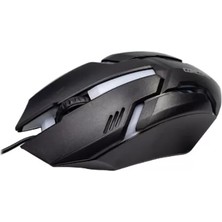 Uravas Store USB Kablolu Işıklı 3D Optik Mouse