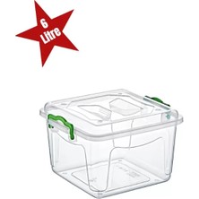 Uravas Store Şeffaf Saklama Kutusu 6 Litre
