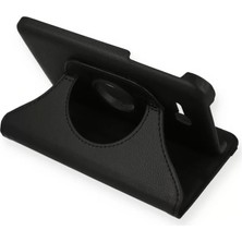 BSH Gülbay Mobilya Newface Samsung Galaxy T110 / T113 Tab 3 Lite 7 Kılıf 360 Tablet Deri Kılıf - Siyah