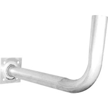 Uravas Store 80 cm Çanak Için L Ayak 90 Derece (Kıvrık Boru 40-22)