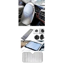 Markaflex Katlanabilir Parlak Oto Araba Ön Cam Güneşlik 130 cm x 60 cm