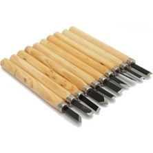 Esranın Dünyası 10 Parça Ahşap Saplı Oyma Seti, Profesyonel El Aletleri