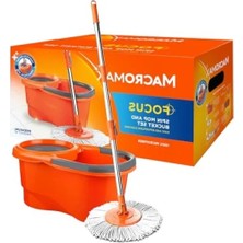 Esranın Dünyası Pedalsız Temizlik Seti - 360° Döner Başlıklı Mikrofiber Paspas