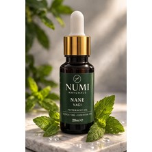 NUMI Naturals Nane Yağı 20 ml %100 Saf Peppermint Oil Uçucu Yağ Aromaterapi ve Cilt Bakımı