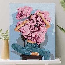 Esranın Dünyası Sayılarla Boyama Tuval Seti, 40X50 Cm, Fırça ve Boya Dahil