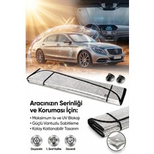 Testa Oto Araç Ön Cam Güneşliği Metalize Güneş Koruyucu Perde 130x60 cm