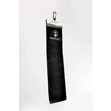 Esranın Dünyası Siyah Tri-Fold Golf Havlusu