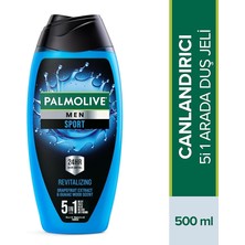 Palmolive Men Sport 5'i 1 Arada Yüz,vücut ve Saç Için Canlandırıcı Erkek Duş Jeli ve Şampuan 500 ml