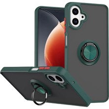 BSH Gülbay Mobilya Newface Samsung Galaxy A07 4g Montreal Yüzüklü Silikon Kapak - Yeşil