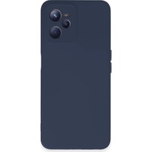 BSH Gülbay Mobilya Newface Realme C35 Kılıf Nano Içi Kadife Silikon - Lacivert