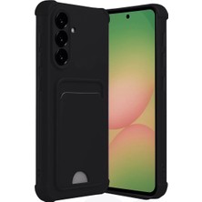 BSH Gülbay Mobilya Newface Samsung Galaxy A56 Kılıf Kelvin Kartvizitli Silikon - Siyah