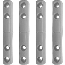 Esranın Dünyası Beyaz Plastik Menteşe Seti - 4'lü Paket