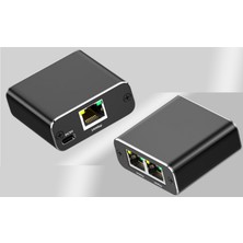 Eternet Gigabit Dağıtıcı Adaptör, RJ45 Ethernet Dağıtıcı 1'den 2'ye Ağ Adaptörü CAT5E/CAT6/CAT7/CAT8