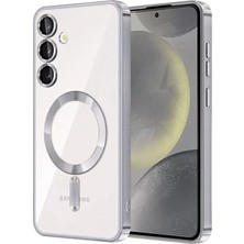 BSH Gülbay Mobilya Newface Samsung Galaxy S23 Plus Kılıf Kross Magneticsafe Kapak - Gümüş