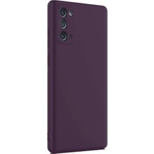 BSH Gülbay Mobilya Newface Samsung Galaxy Note 20 Kılıf First Silikon - Mürdüm