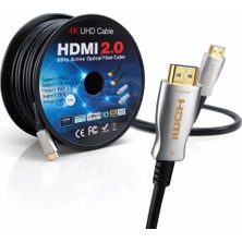 MN6 MN204K 50 Metre HDMI 2.0 Fiber Optik Kablo 4K Ultra Hd 60Hz Hdr Profesyonel Görüntü Ses Kablosu
