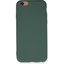 BSH Gülbay Mobilya Newface iPhone 6 Kılıf Nano Içi Kadife Silikon - Koyu Yeşil