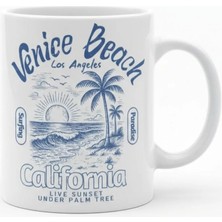 Weiler Riger Venice Beach California Tasarım A Kalite Porselen Kupa Bardak